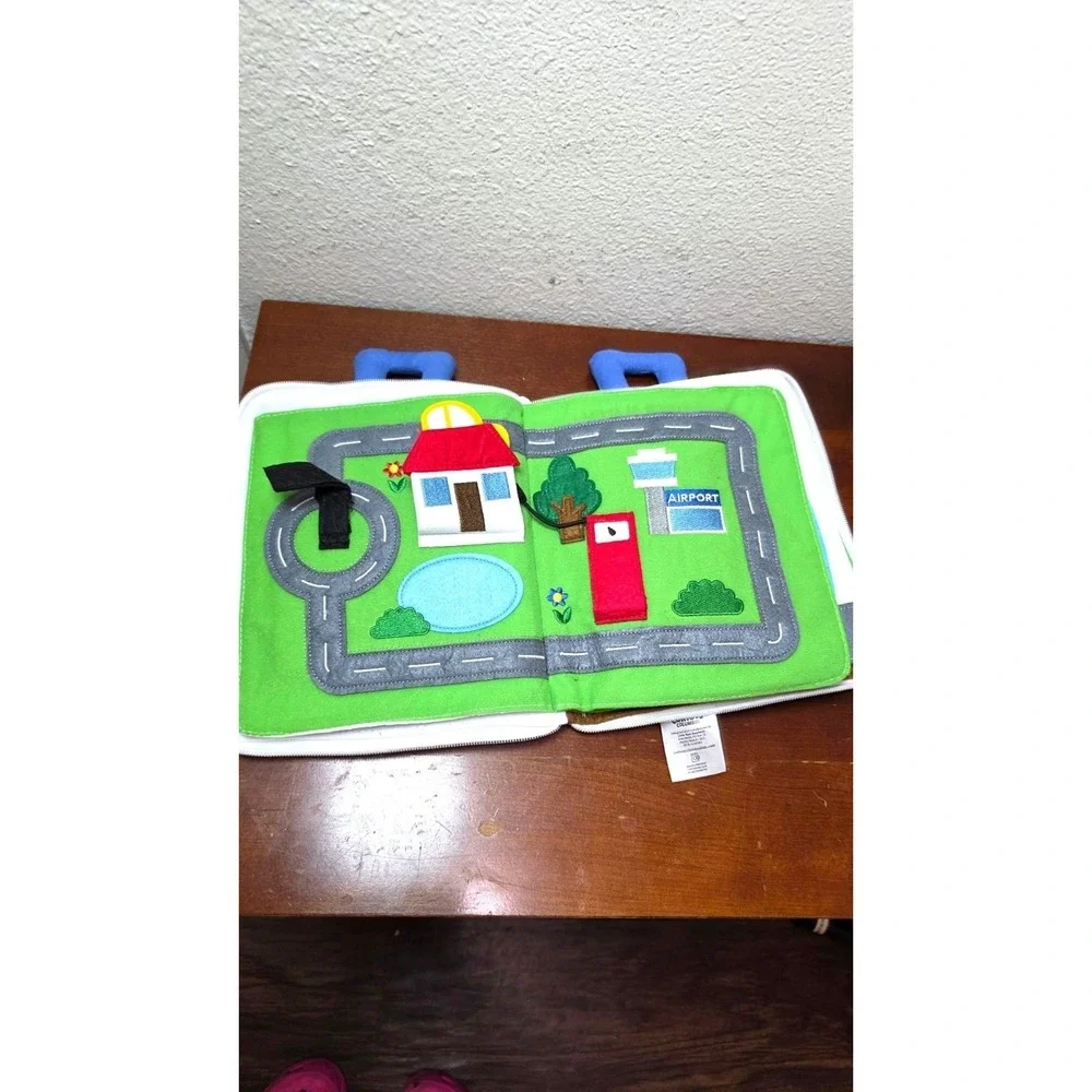 Curious Columbus Fabric Activity Book AWAY‎ WE GO Interactive Soft Travel Book